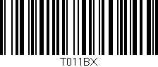 Código de barras (EAN, GTIN, SKU, ISBN): 'T011BX'