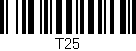 Código de barras (EAN, GTIN, SKU, ISBN): 'T25'