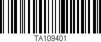 Código de barras (EAN, GTIN, SKU, ISBN): 'TA109401'