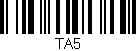 Código de barras (EAN, GTIN, SKU, ISBN): 'TA5'