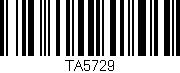 Código de barras (EAN, GTIN, SKU, ISBN): 'TA5729'
