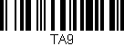 Código de barras (EAN, GTIN, SKU, ISBN): 'TA9'