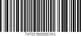 Código de barras (EAN, GTIN, SKU, ISBN): 'TAT0216000001RS'