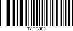 Código de barras (EAN, GTIN, SKU, ISBN): 'TATC083'