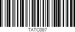 Código de barras (EAN, GTIN, SKU, ISBN): 'TATC087'