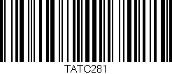 Código de barras (EAN, GTIN, SKU, ISBN): 'TATC281'