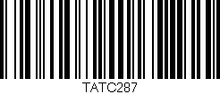 Código de barras (EAN, GTIN, SKU, ISBN): 'TATC287'