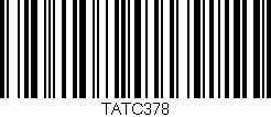 Código de barras (EAN, GTIN, SKU, ISBN): 'TATC378'