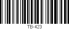 Código de barras (EAN, GTIN, SKU, ISBN): 'TB-423'
