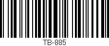 Código de barras (EAN, GTIN, SKU, ISBN): 'TB-885'