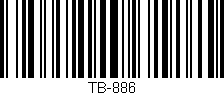 Código de barras (EAN, GTIN, SKU, ISBN): 'TB-886'