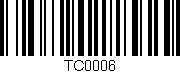 Código de barras (EAN, GTIN, SKU, ISBN): 'TC0006'