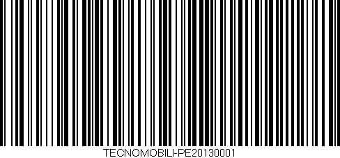 Código de barras (EAN, GTIN, SKU, ISBN): 'TECNOMOBILI-PE20130001'