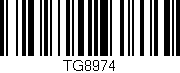 Código de barras (EAN, GTIN, SKU, ISBN): 'TG8974'