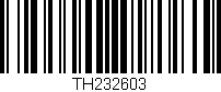 Código de barras (EAN, GTIN, SKU, ISBN): 'TH232603'