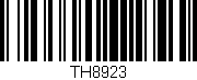 Código de barras (EAN, GTIN, SKU, ISBN): 'TH8923'