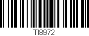 Código de barras (EAN, GTIN, SKU, ISBN): 'TI8972'