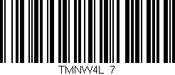 Código de barras (EAN, GTIN, SKU, ISBN): 'TMNW4L_7'