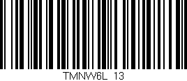 Código de barras (EAN, GTIN, SKU, ISBN): 'TMNW6L_13'