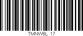 Código de barras (EAN, GTIN, SKU, ISBN): 'TMNW6L_17'