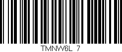 Código de barras (EAN, GTIN, SKU, ISBN): 'TMNW6L_7'