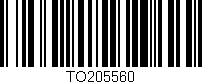 Código de barras (EAN, GTIN, SKU, ISBN): 'TO205560'