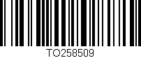 Código de barras (EAN, GTIN, SKU, ISBN): 'TO258509'