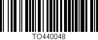 Código de barras (EAN, GTIN, SKU, ISBN): 'TO440048'