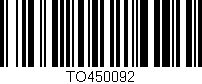 Código de barras (EAN, GTIN, SKU, ISBN): 'TO450092'
