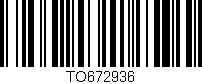 Código de barras (EAN, GTIN, SKU, ISBN): 'TO672936'