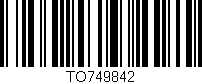 Código de barras (EAN, GTIN, SKU, ISBN): 'TO749842'