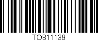 Código de barras (EAN, GTIN, SKU, ISBN): 'TO811139'