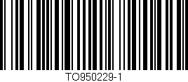Código de barras (EAN, GTIN, SKU, ISBN): 'TO950229-1'