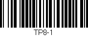 Código de barras (EAN, GTIN, SKU, ISBN): 'TP8-1'