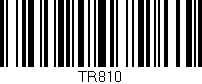 Código de barras (EAN, GTIN, SKU, ISBN): 'TR810'