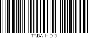 Código de barras (EAN, GTIN, SKU, ISBN): 'TRBA_HID-3'