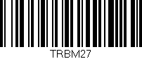 Código de barras (EAN, GTIN, SKU, ISBN): 'TRBM27'