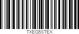 Código de barras (EAN, GTIN, SKU, ISBN): 'TXEG5STEX'