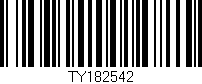 Código de barras (EAN, GTIN, SKU, ISBN): 'TY182542'