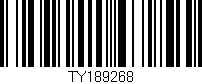Código de barras (EAN, GTIN, SKU, ISBN): 'TY189268'