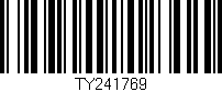 Código de barras (EAN, GTIN, SKU, ISBN): 'TY241769'