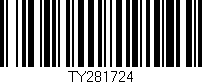 Código de barras (EAN, GTIN, SKU, ISBN): 'TY281724'