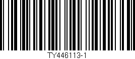 Código de barras (EAN, GTIN, SKU, ISBN): 'TY446113-1'