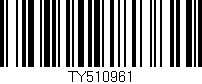 Código de barras (EAN, GTIN, SKU, ISBN): 'TY510961'