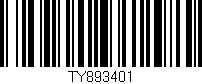 Código de barras (EAN, GTIN, SKU, ISBN): 'TY893401'