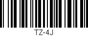 Código de barras (EAN, GTIN, SKU, ISBN): 'TZ-4J'