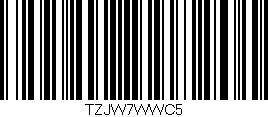 Código de barras (EAN, GTIN, SKU, ISBN): 'TZJW7WWC5'