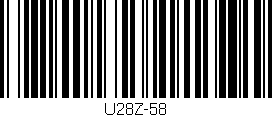 Código de barras (EAN, GTIN, SKU, ISBN): 'U28Z-58'