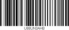 Código de barras (EAN, GTIN, SKU, ISBN): 'U88UN3AHB'