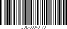 Código de barras (EAN, GTIN, SKU, ISBN): 'UBB-68040170'